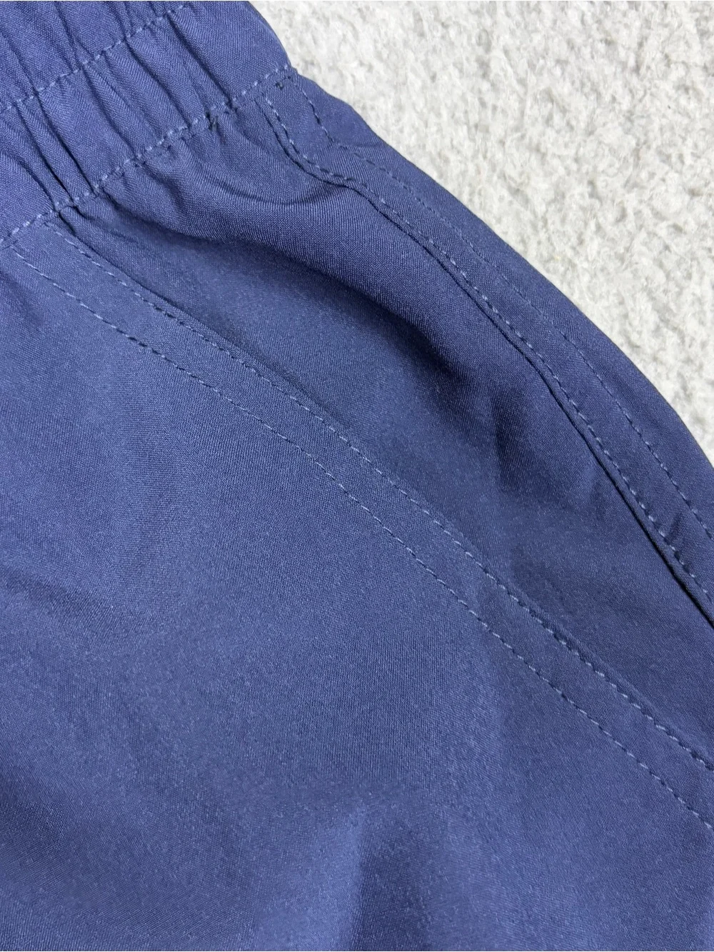 BURLEBO Performance Shorts Men's Medium Navy Athletic Elastic Waist Pockets